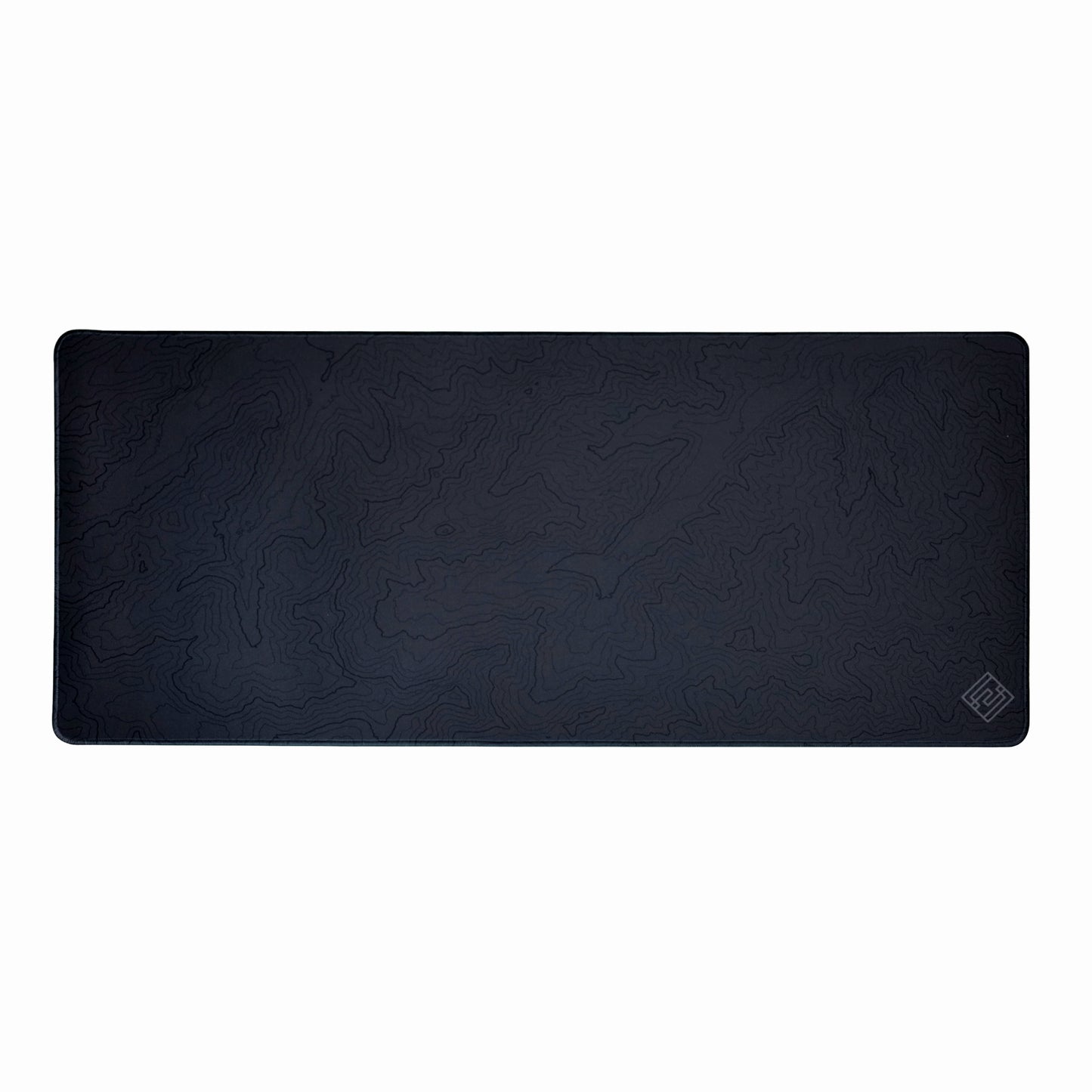 Kayzen Lab Terra Desk Mat - Black Topographic Edition (900x400 mm)